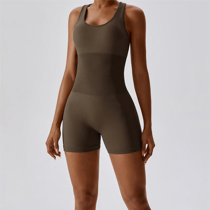 Seamless Racerback Athletic Romper