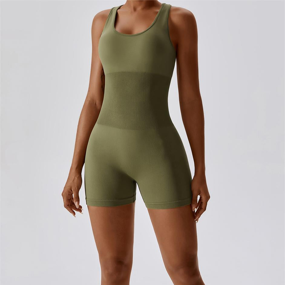 Seamless Racerback Athletic Romper