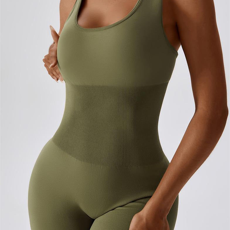 Seamless Racerback Athletic Romper