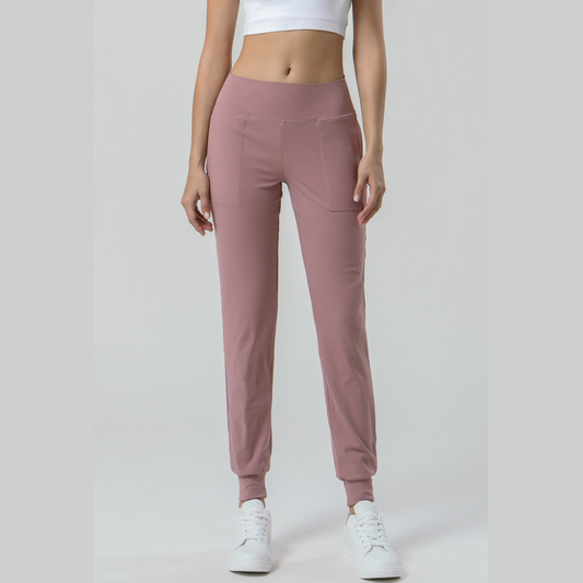 High-Waisted Tapered Joggers