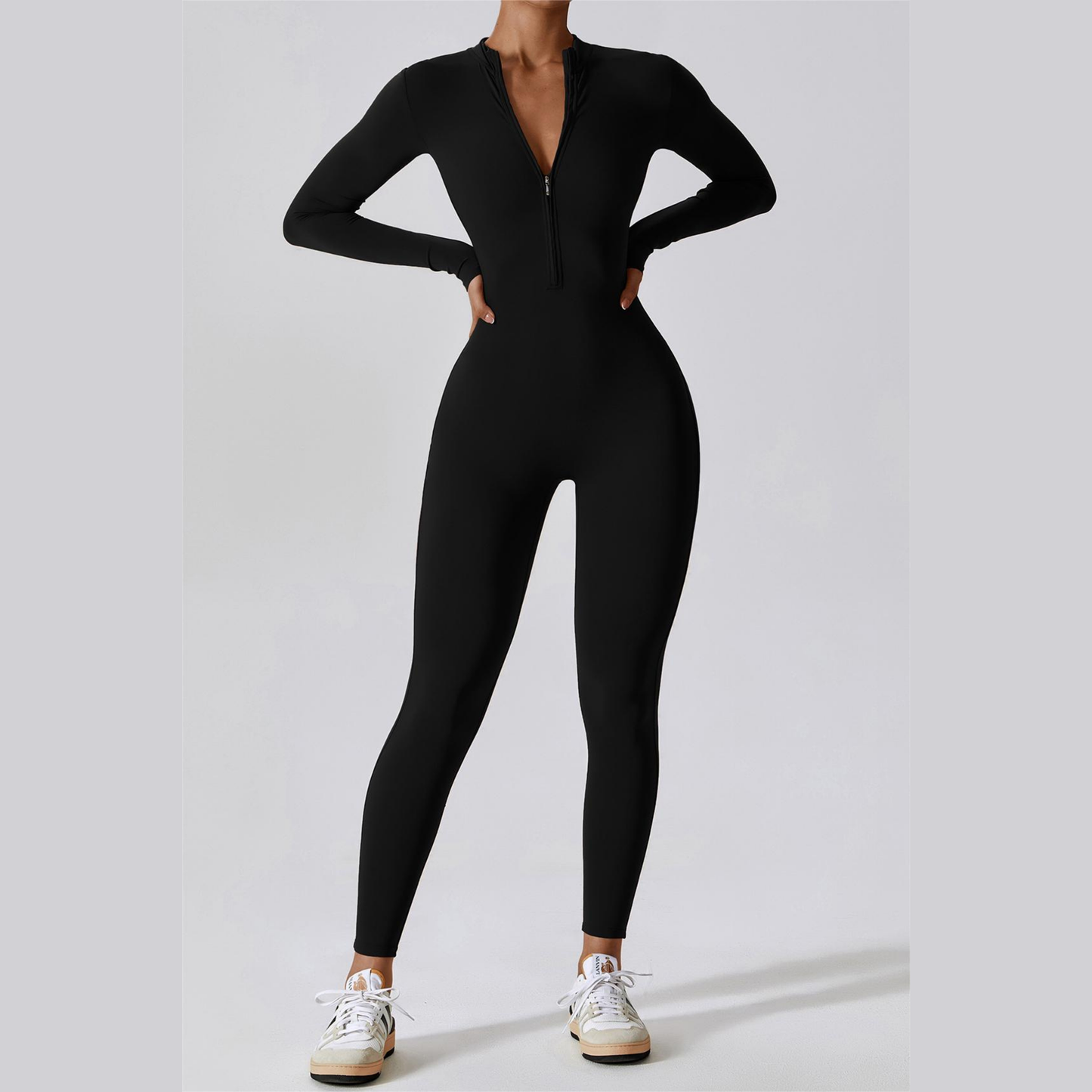 ZipFlex Long Sleeve Athleisure Jumpsuits