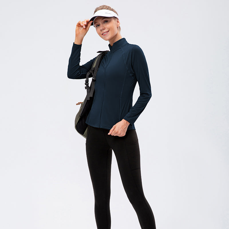 Stand Collar Full Zip Track Jacket