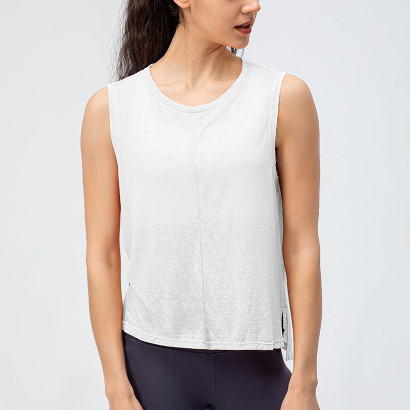 Sleeveless Tank Tops Sheer