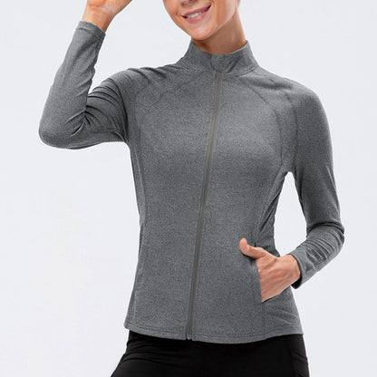 High Collar Full Zip Track Jacket