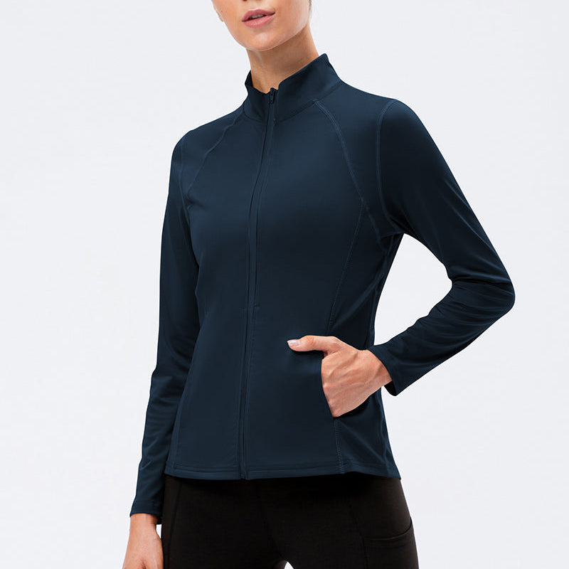 Stand Collar Full Zip Track Jacket