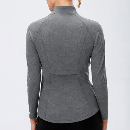 High Collar Full Zip Track Jacket