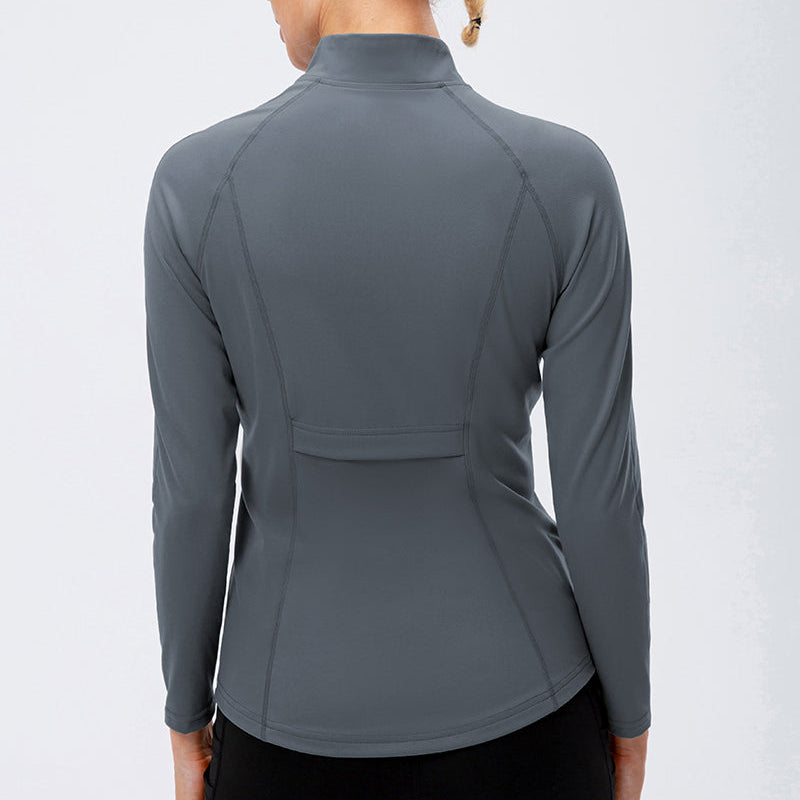 High Collar Full Zip Track Jacket