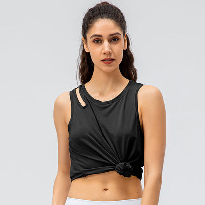 Stylish Shoulder Hollow-Carved Tank Tops