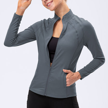 High Collar Full Zip Track Jacket