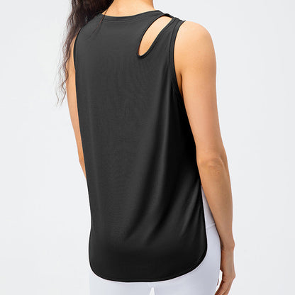 Stylish Shoulder Hollow-Carved Tank Tops