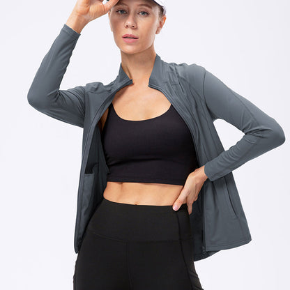 High Collar Full Zip Track Jacket