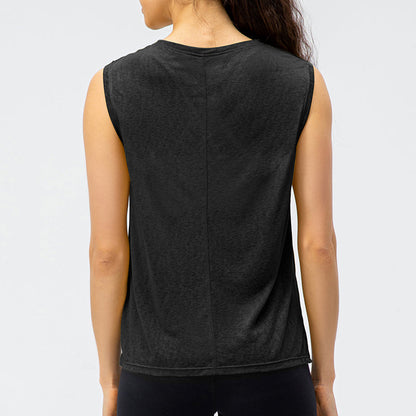 Sleeveless Tank Tops Sheer