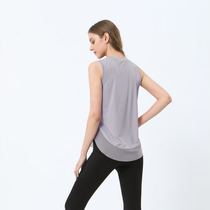 Breathable Mesh Panel Tank Top