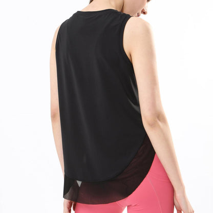 Breathable Mesh Panel Tank Top