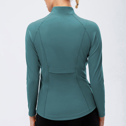 High Collar Full Zip Track Jacket