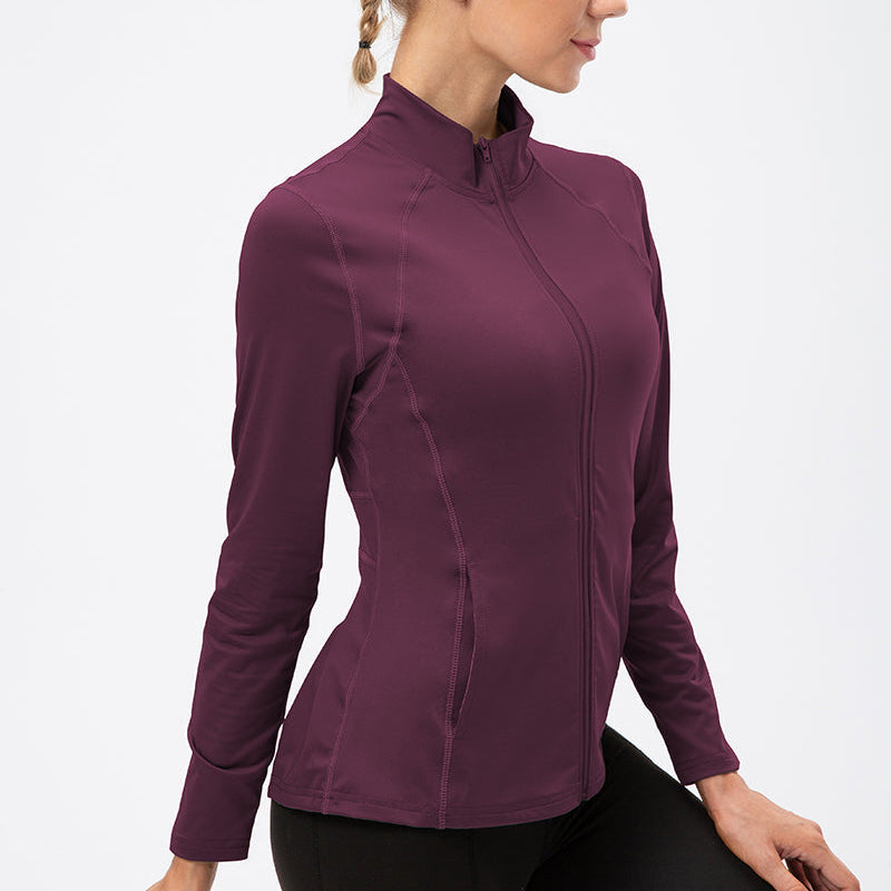 Stand Collar Full Zip Track Jacket