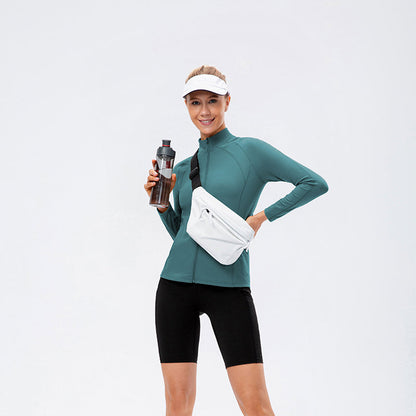 High Collar Full Zip Track Jacket