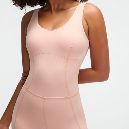 Cross Straps Sculpted Bodysuit