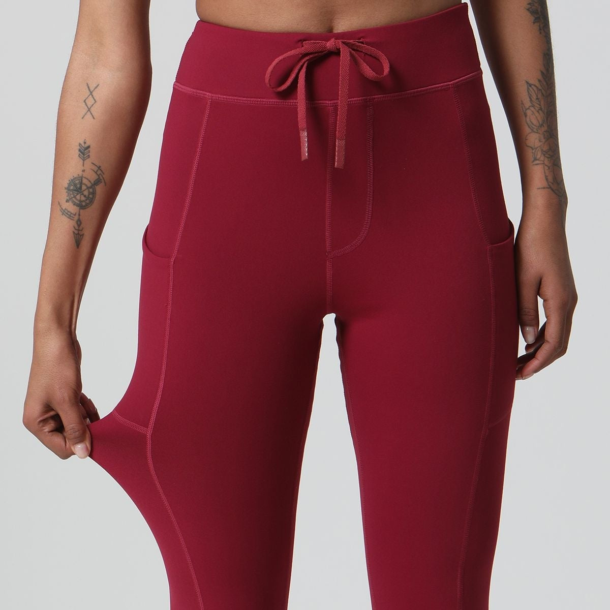 Drawstring High Rise Lounge Leggings with Pockets