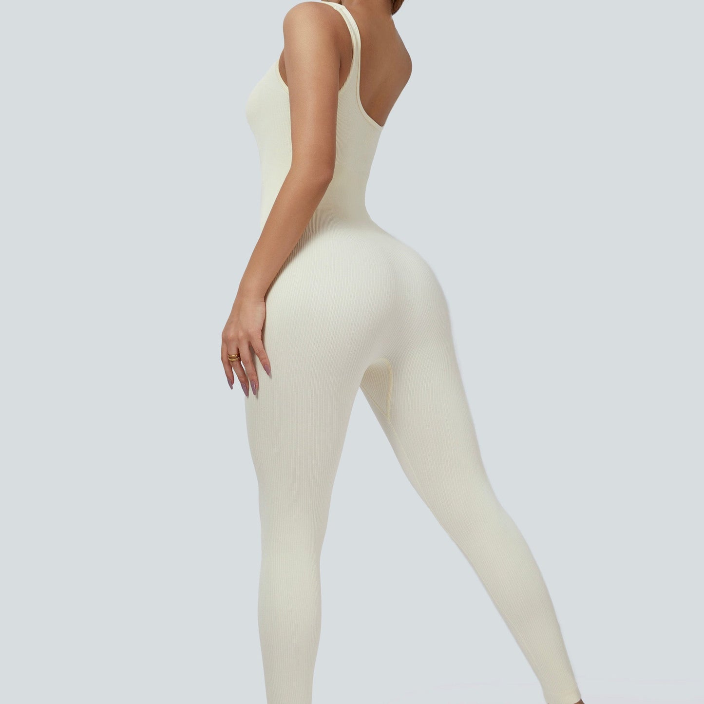 Fitted Seamless Tank Jumpsuits