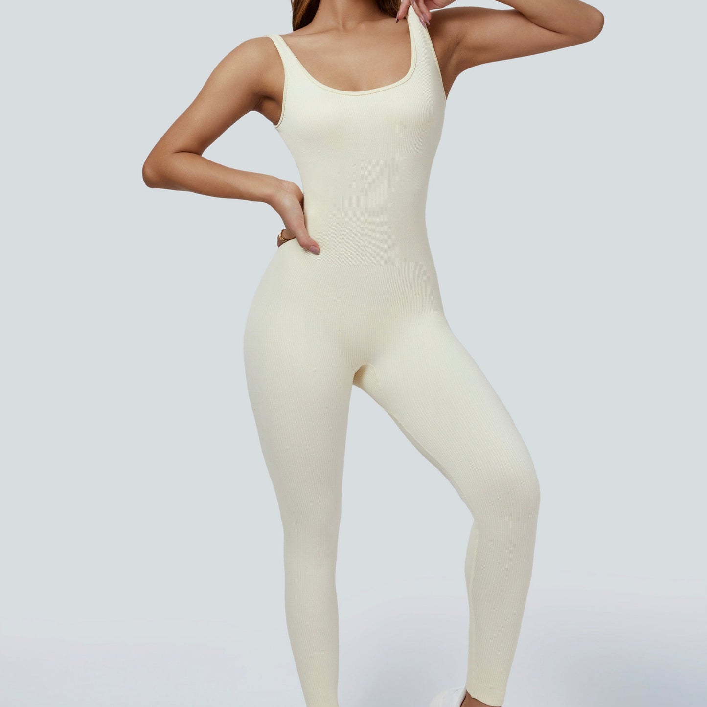 Fitted Seamless Tank Jumpsuits