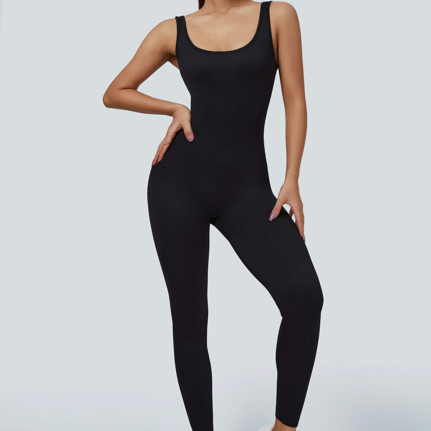 Fitted Seamless Tank Jumpsuits