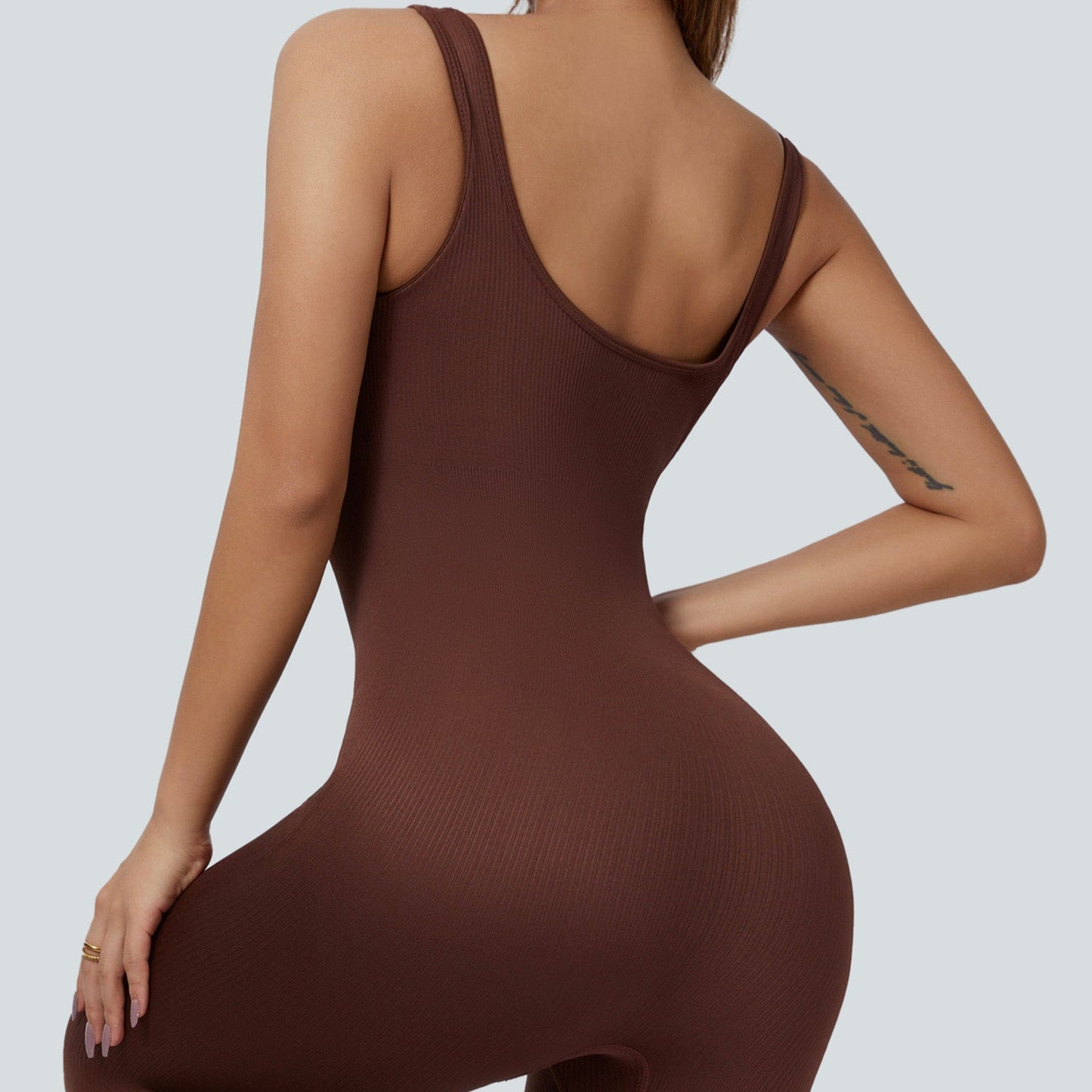 Fitted Seamless Tank Jumpsuits