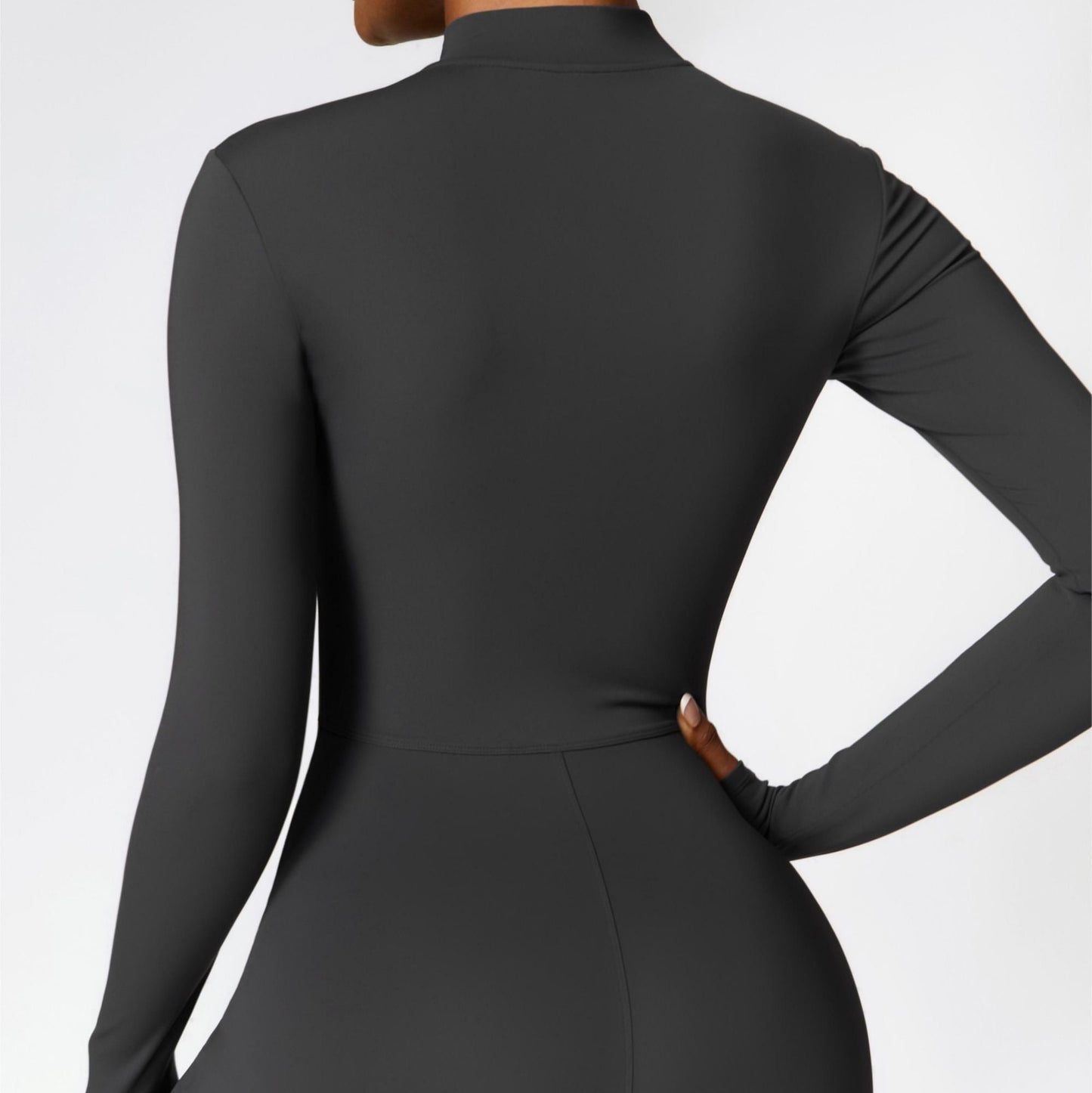 Fleece-Lined Half-Zip Active Jumpsuit