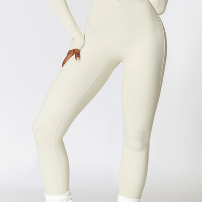 Fleece-Lined Half-Zip Active Jumpsuit