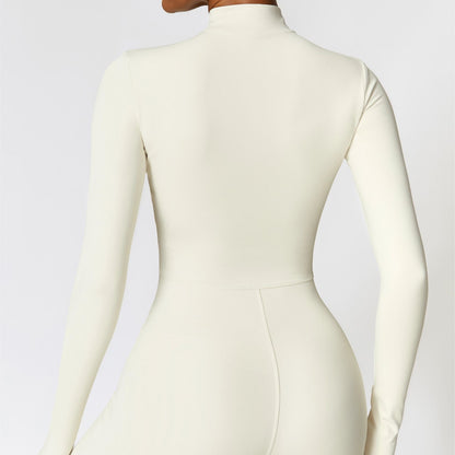 Fleece-Lined Half-Zip Active Jumpsuit