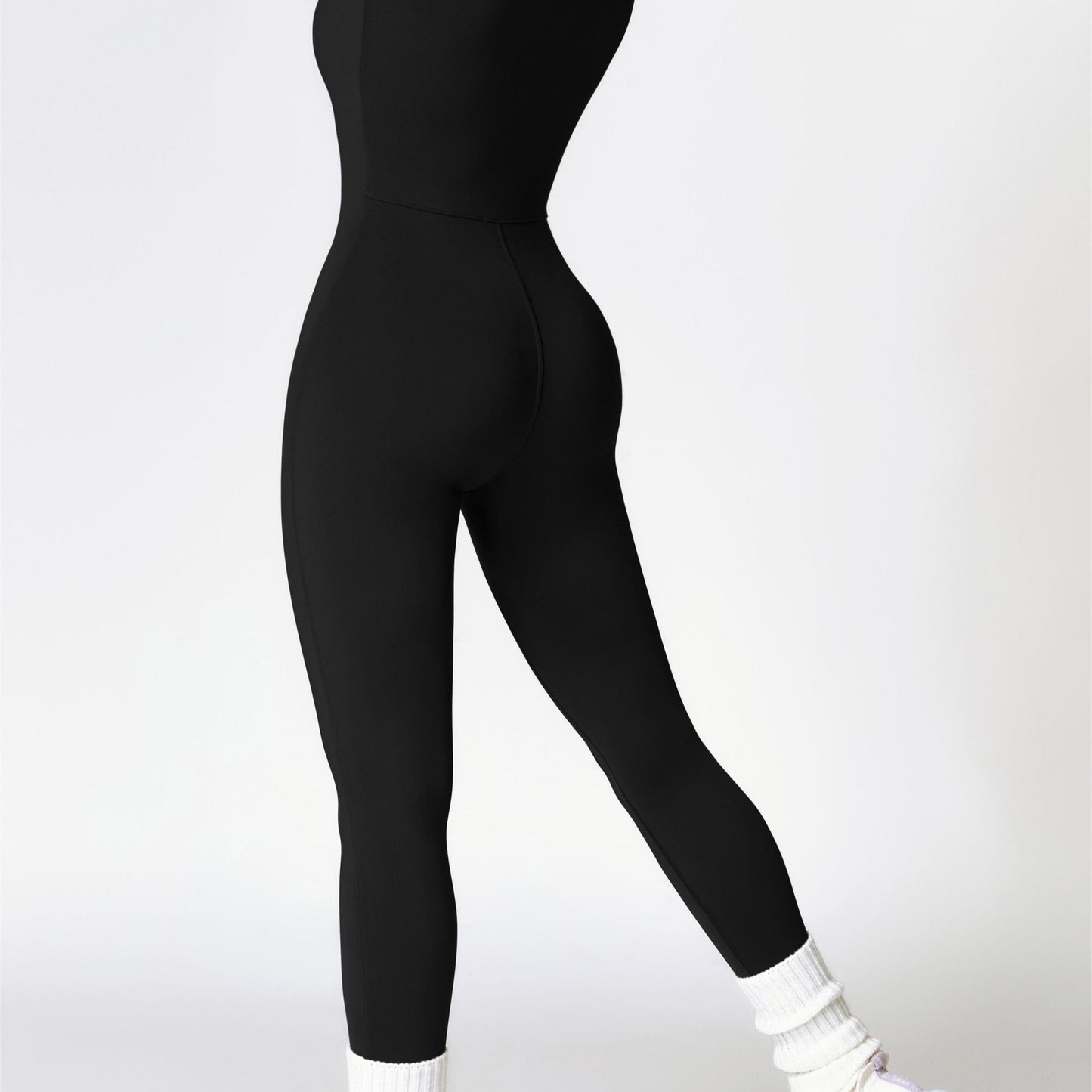 Fleece-Lined Half-Zip Active Jumpsuit