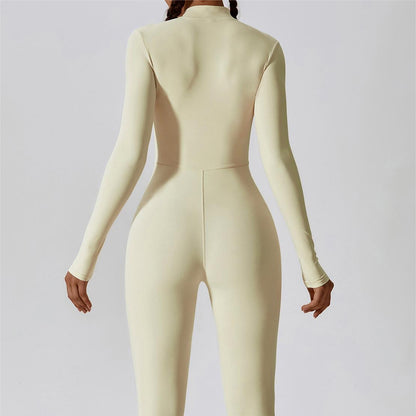 ZipFlex Long Sleeve Athleisure Jumpsuits