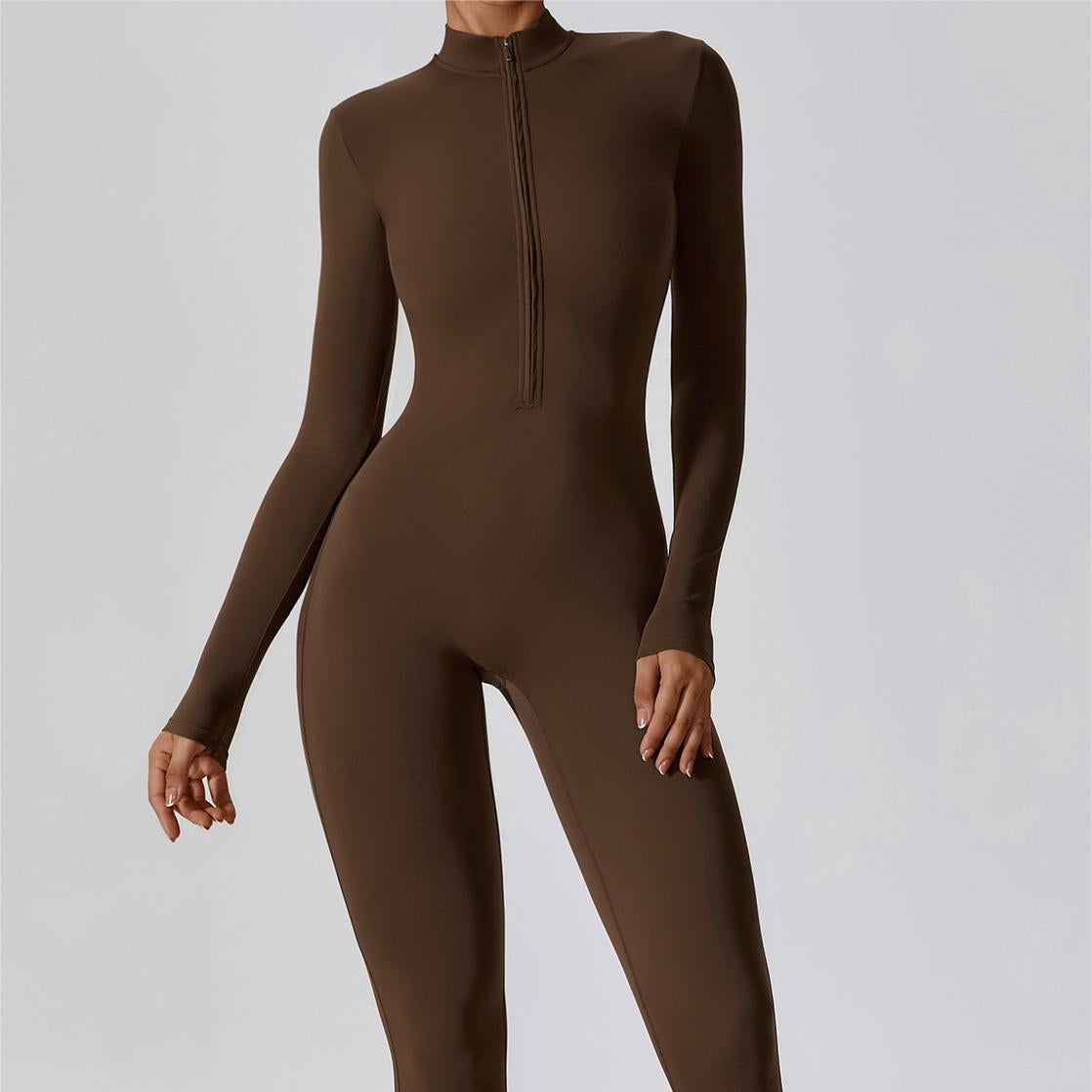 ZipFlex Long Sleeve Athleisure Jumpsuits