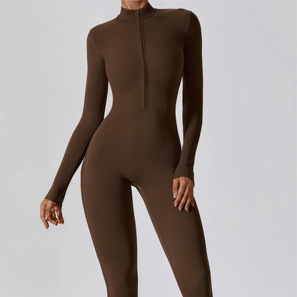 ZipFlex Long Sleeve Athleisure Jumpsuits