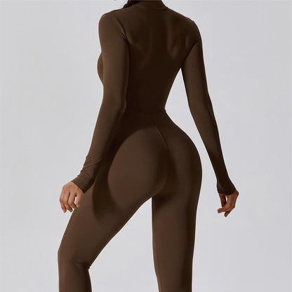 ZipFlex Long Sleeve Athleisure Jumpsuits