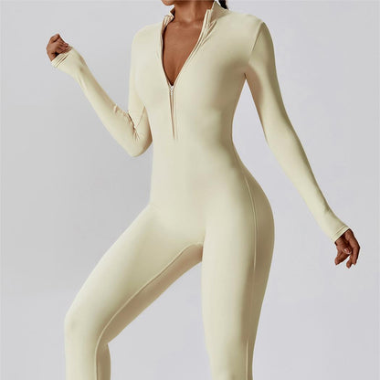 ZipFlex Long Sleeve Athleisure Jumpsuits