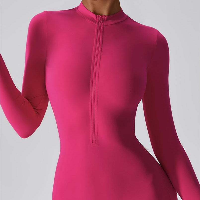 ZipFlex Long Sleeve Athleisure Romper