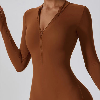 ZipFlex Long Sleeve Athleisure Romper