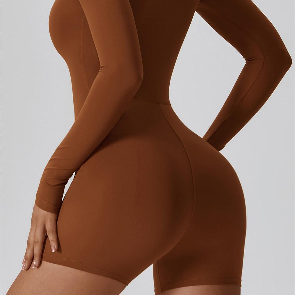ZipFlex Long Sleeve Athleisure Romper