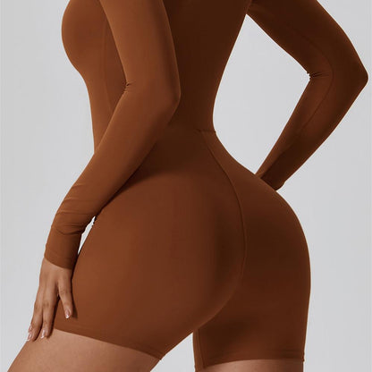 ZipFlex Long Sleeve Athleisure Romper