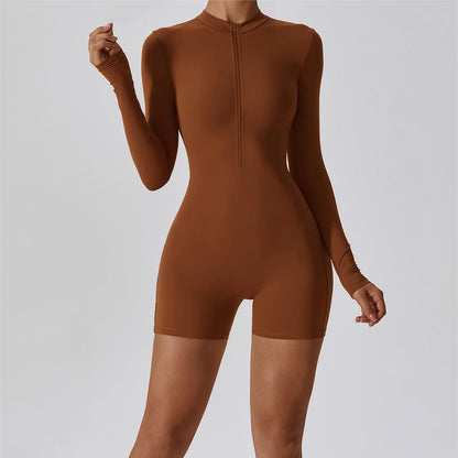 ZipFlex Long Sleeve Athleisure Romper