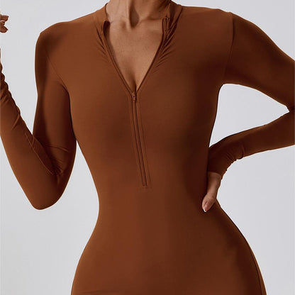 ZipFlex Long Sleeve Athleisure Romper