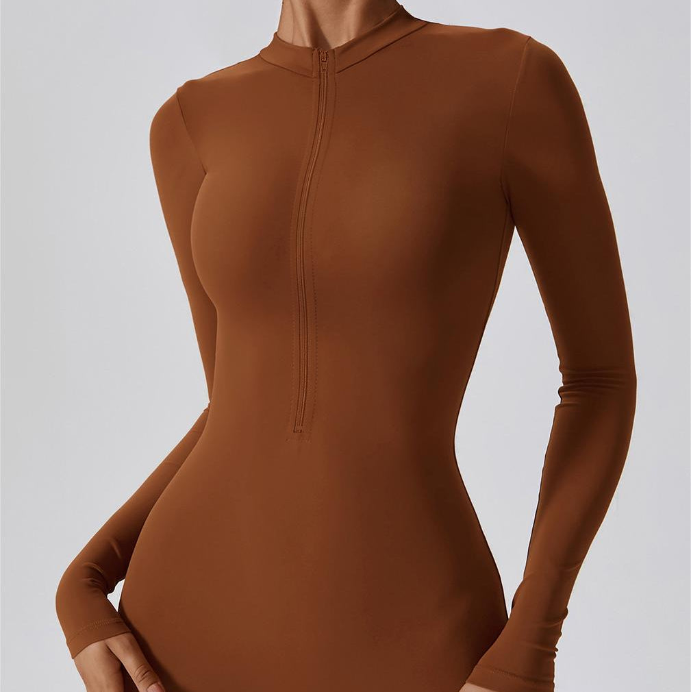 ZipFlex Long Sleeve Athleisure Romper