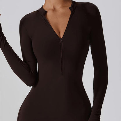 ZipFlex Long Sleeve Athleisure Romper