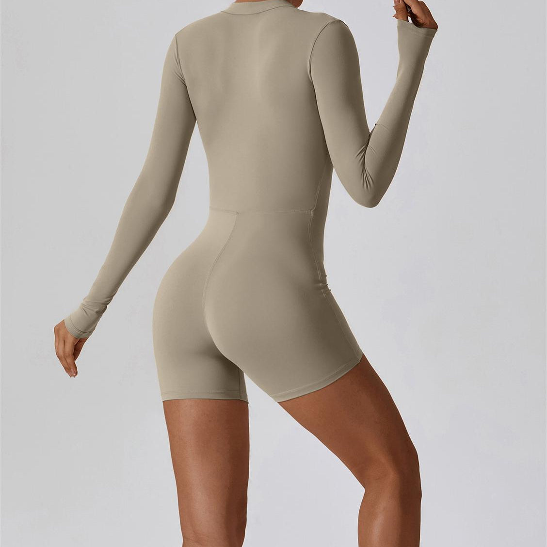 ZipFlex Long Sleeve Athleisure Romper
