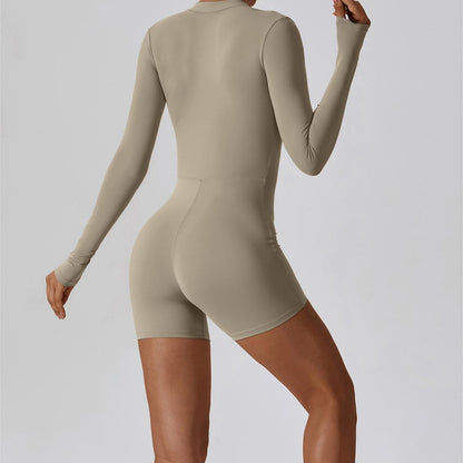 ZipFlex Long Sleeve Athleisure Romper