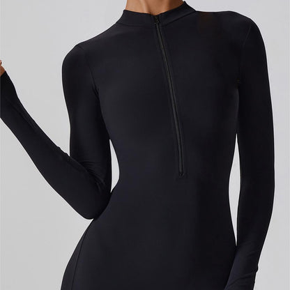ZipFlex Long Sleeve Athleisure Romper