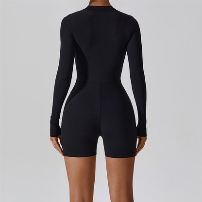 ZipFlex Long Sleeve Athleisure Romper