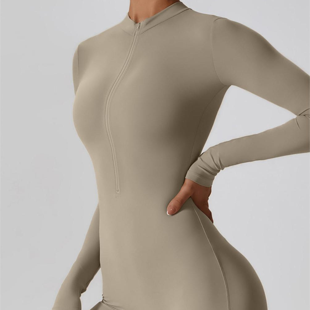 ZipFlex Long Sleeve Athleisure Romper