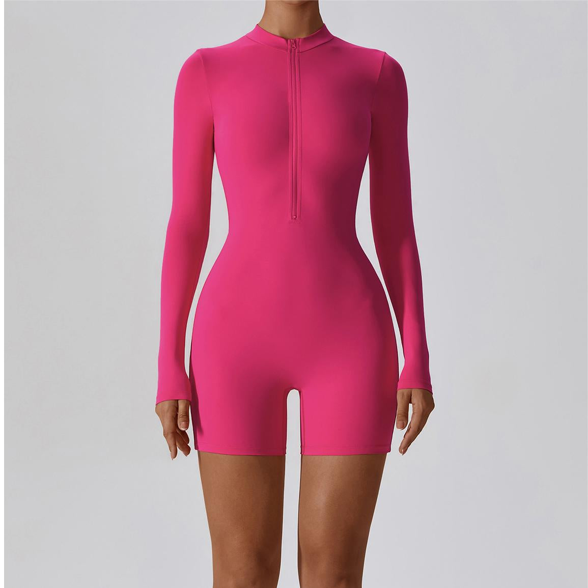 ZipFlex Long Sleeve Athleisure Romper